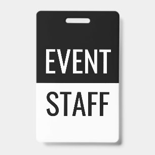 Classic Event Staff Badges ID Badge