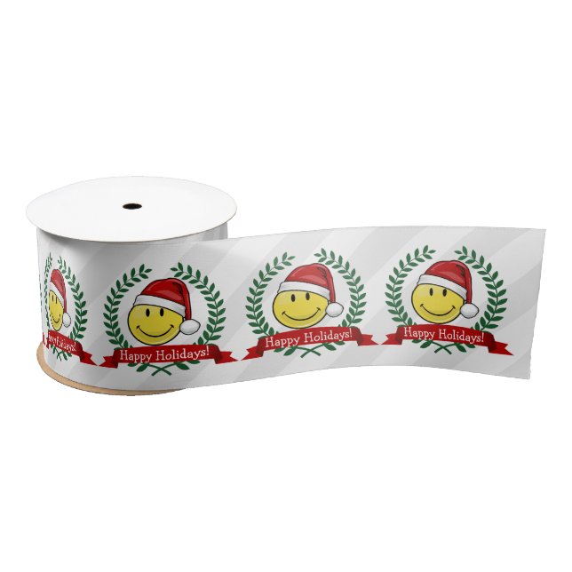 Classic Face Holiday Style Satin Ribbon (Spool)
