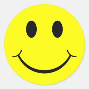 Classic Face Round Sticker