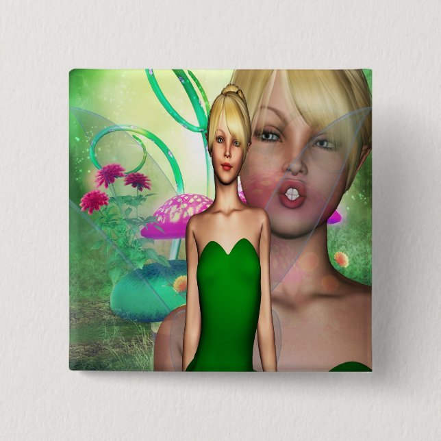 Classic Faerie 15 Cm Square Badge (Front)