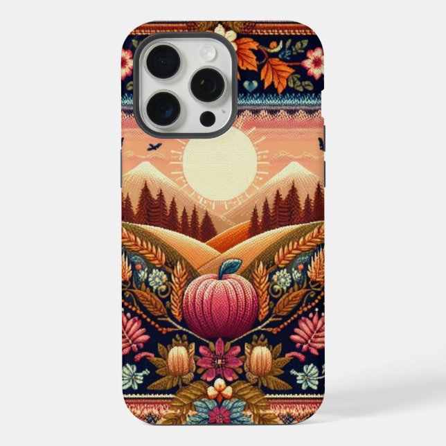 Classic Fair Isle Fall/Autumn iPhone Case (Back)