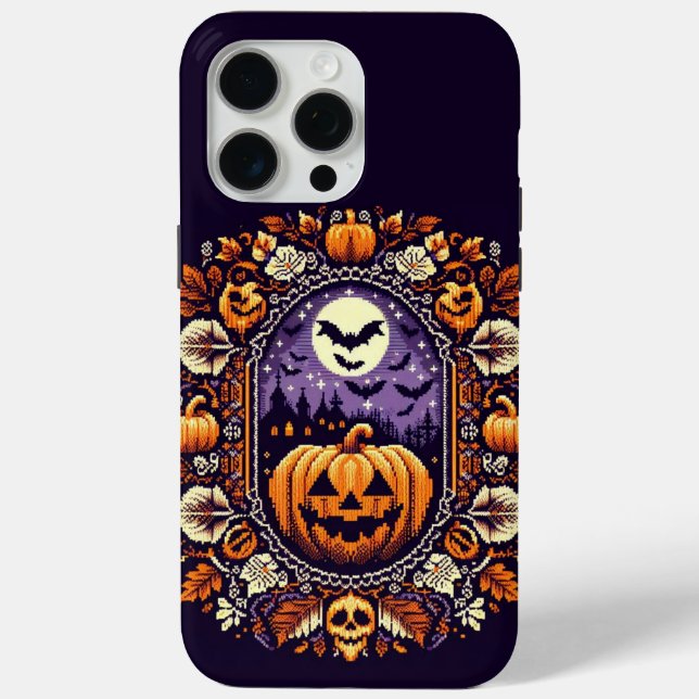 Classic Fair Isle Halloween/pumpkin Case-Mate iPhone Case (Back)