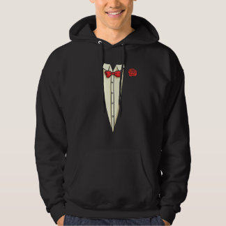 Classic Fake Tuxedo  Costume Cool Valentines Day H Hoodie