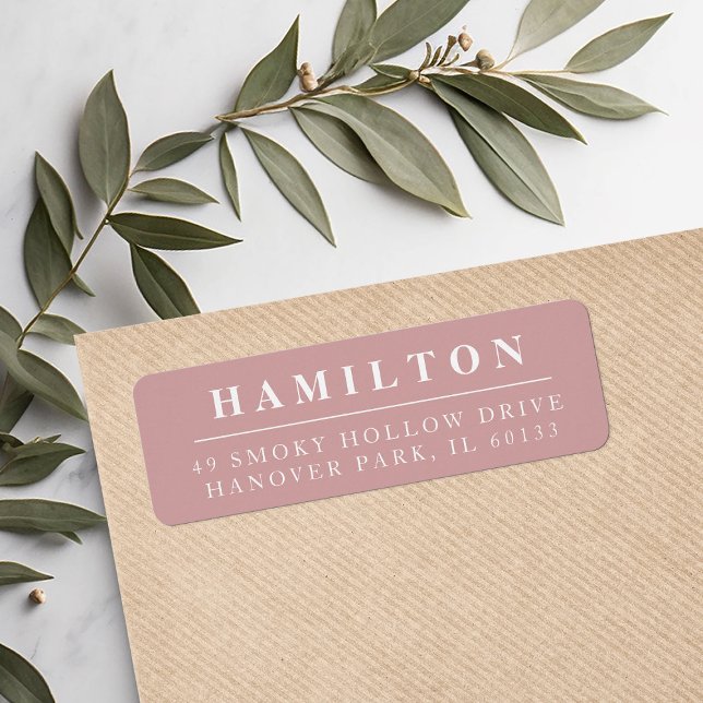 Classic Family Monogram Return Address Label (Creator Uploaded)