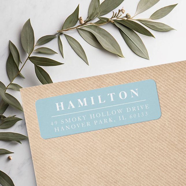 Classic Family Monogram Return Address Label (Creator Uploaded)