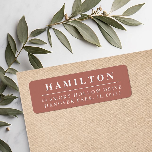 Classic Family Monogram Return Address Label (Creator Uploaded)