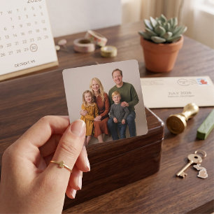 Classic Family Portrait Custom Square Sticker