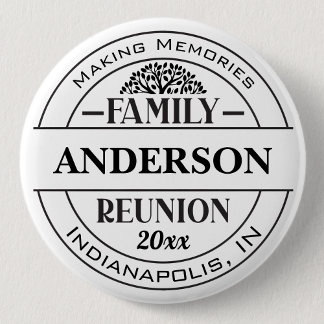 Classic Family Reunion Button Custom Text Badge
