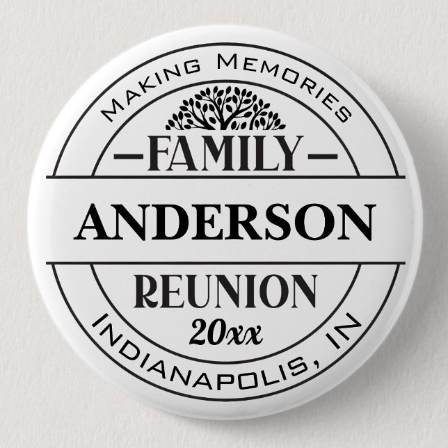 Classic Family Reunion Button Custom Text Badge (Creator Uploaded)