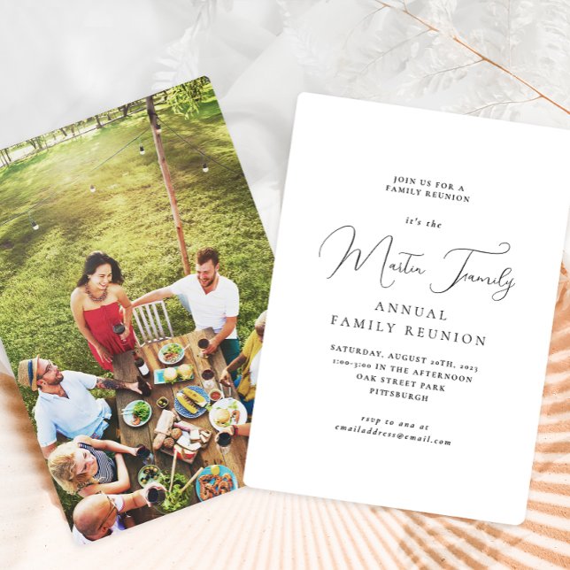Classic Family Reunion Photo Invitation (Creator Uploaded)