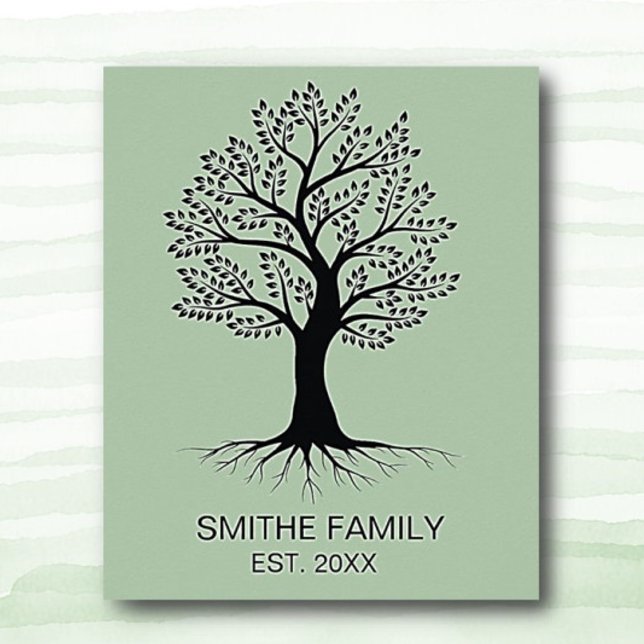 Classic Family Tree Poster Wall Art (Creator Uploaded)
