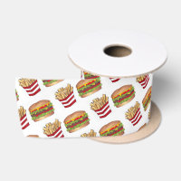 Classic Fast Food Pairing Burger and French Fries