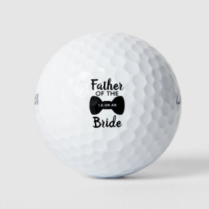 Classic Father of the Bride Bowtie Custom Golf Balls