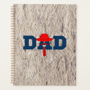 Classic Father's Day Hat & Red Tie Design Planner
