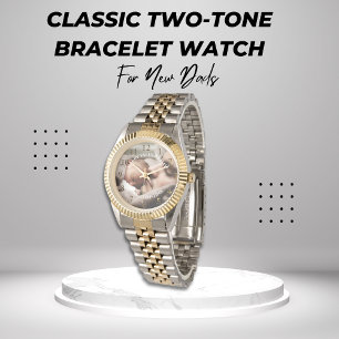 Classic Fathers Day Photo Personalised Message Wa Watch