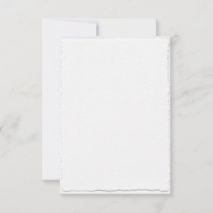 Classic Faux-Deckle Edge Template RSVP Cards