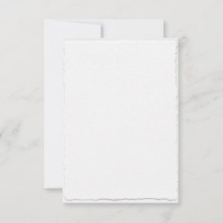 Classic Faux-Deckle Edge Template RSVP Cards
