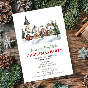 Classic festive city Christmas party dinner invite