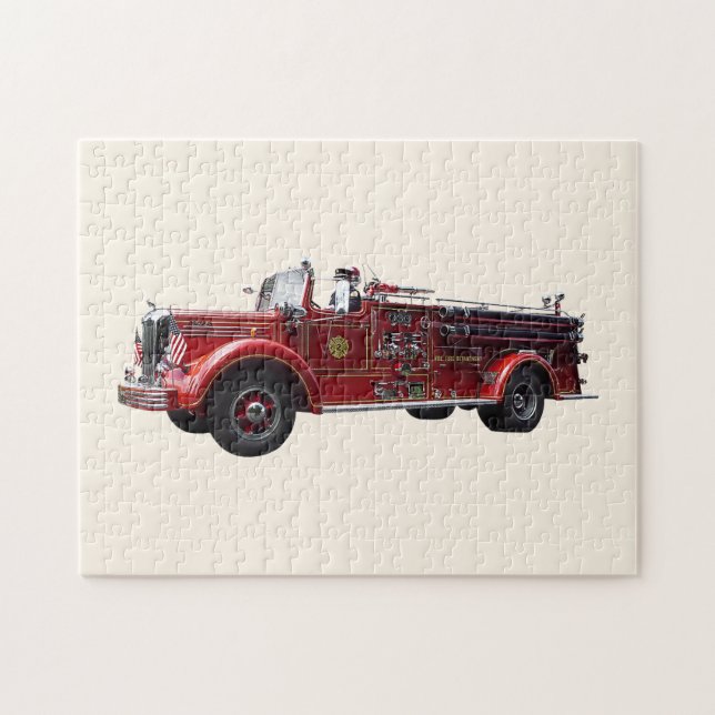 Classic Fire Engine Jigsaw Puzzle (Horizontal)