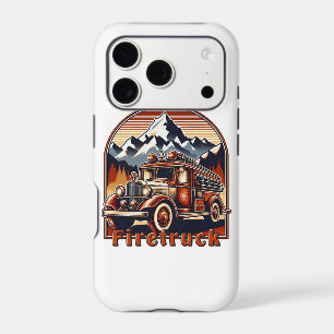 Classic Fire Truck & Mountain