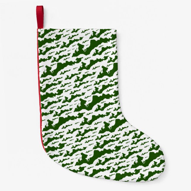 Classic Fishers Island Logo Christmas Stocking (Front)