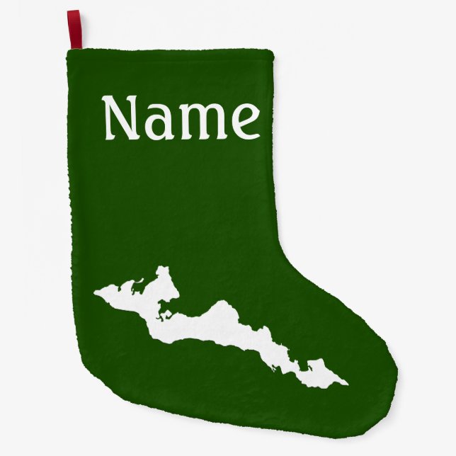 Classic Fishers Island Logo Christmas Stocking (Front)