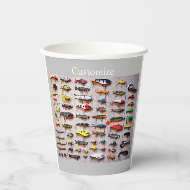 Classic Fishing Lures Thunder_Cove   Paper Cups (Front)
