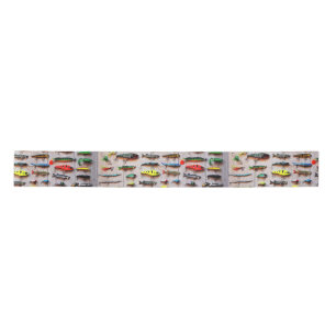 Classic Fishing Lures Thunder_Cove Satin Ribbon
