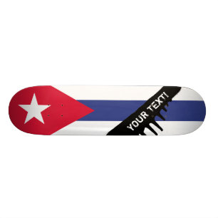 Classic Flag of Cuba Skateboard