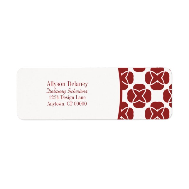 Classic Flair Return Address Label (Front)