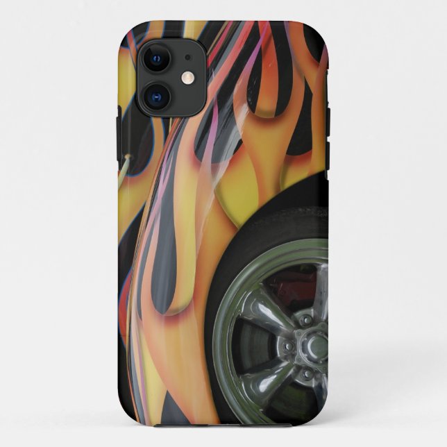 Classic Flaming Car iPhone 5 Case Mate (Back)