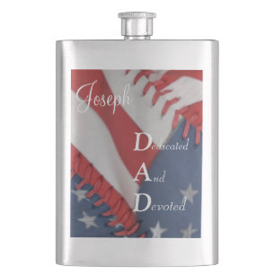 Classic Flask/DAD-Dedicated and Devoted Hip Flask