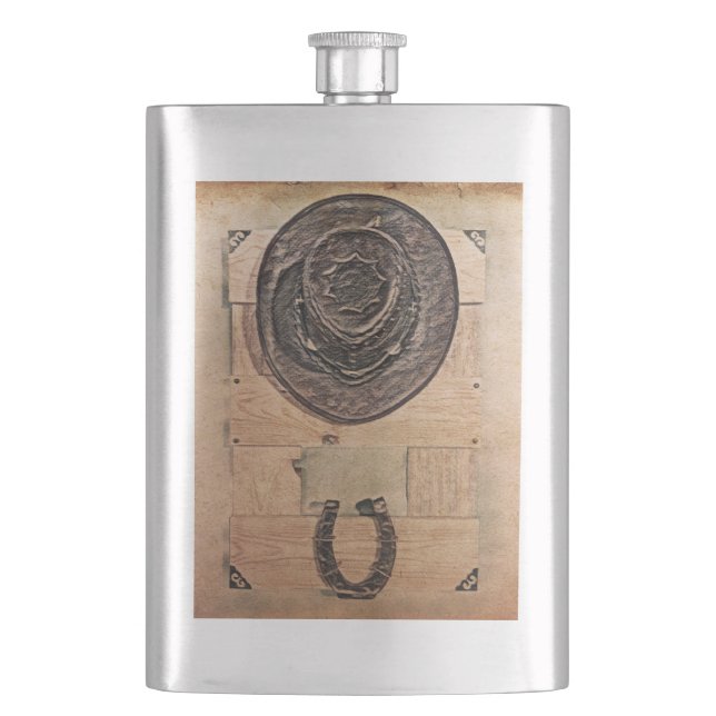 Classic Flask Western Theme (Front)