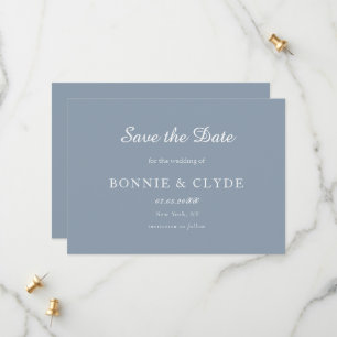 Classic Flat Wedding Save the Date with Modern Sty