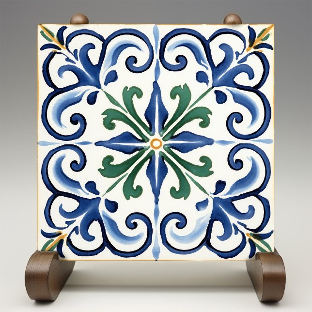 Classic Fleur-de-Lis Traditional Ceramic Tile (Creator Uploaded)