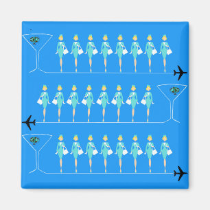 Classic Flight Attendant Magnet
