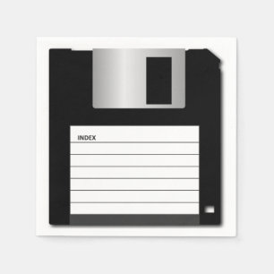Classic Floppy Disc Computer Geek Napkin