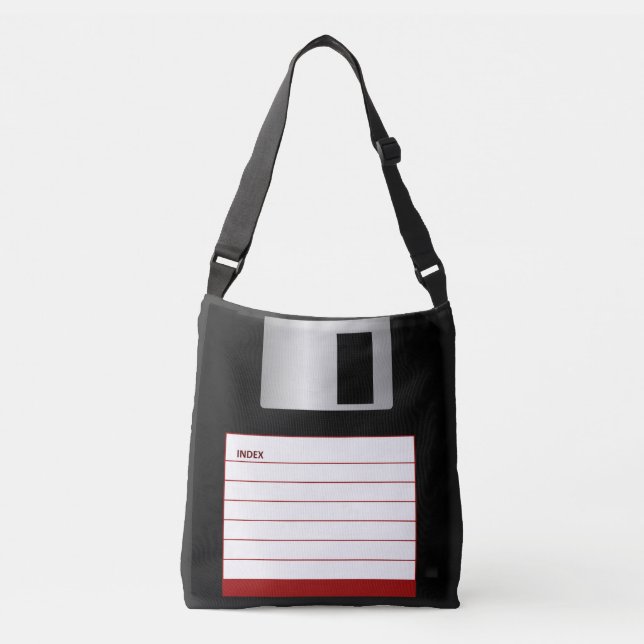 Classic Floppy Disc Computer Technology Tote (Front)
