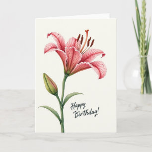Classic Floral Birthday Card