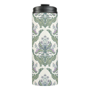 Classic floral damask seamless pattern thermal tumbler