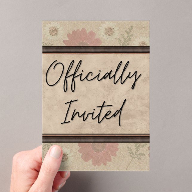 Classic Floral Invitation (Insitu (Handheld))
