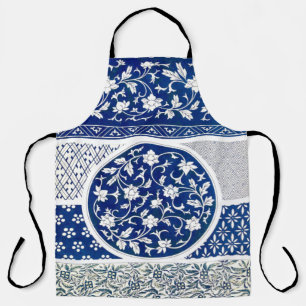 Classic Floral Ornament Print Apron