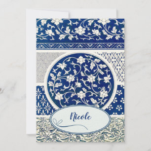 Classic Floral Ornament Print Invitation