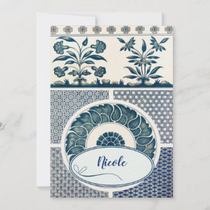 Classic Floral Ornament Print Invitation