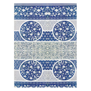 Classic Floral Ornament Print Tablecloth