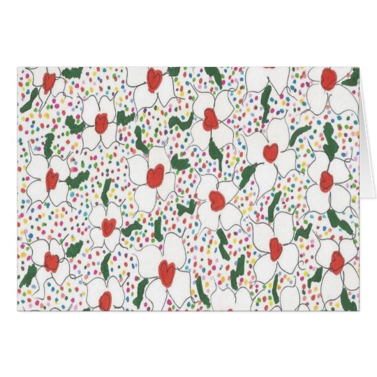 Classic Floral Pattern Card