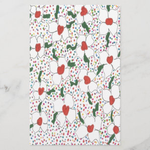 Classic Floral Pattern Stationery