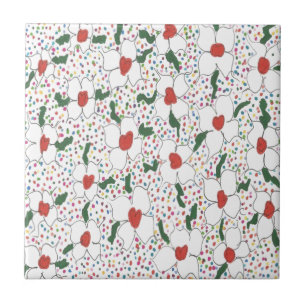Classic Floral Pattern Tile