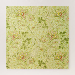 Classic Floral Wallpaper: Old Elegance Jigsaw Puzzle