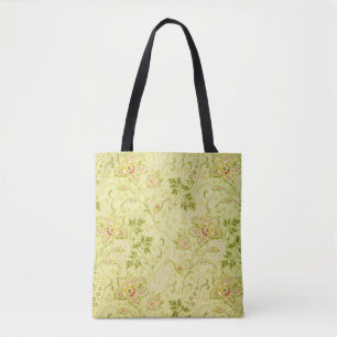 Classic Floral Wallpaper: Old Elegance Tote Bag